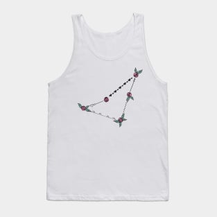 Indus (Indian) Constellation Roses and Hearts Doodle Tank Top